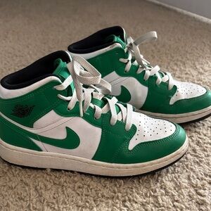Nike Emerald and White High-Tops